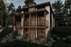 Exterior - Rear Elevation 3 for Bungalow House Plan #23-2826 - 3 bed, 2 bath