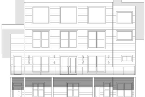 Exterior - Front Elevation 4 for Contemporary House Plan #932-510 - 5 bed, 4 bath