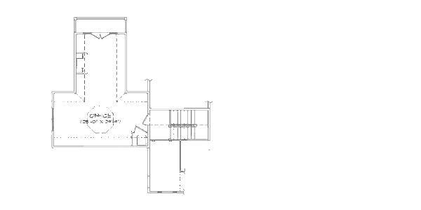 Craftsman Floor Plan - Upper Floor Plan #5-443