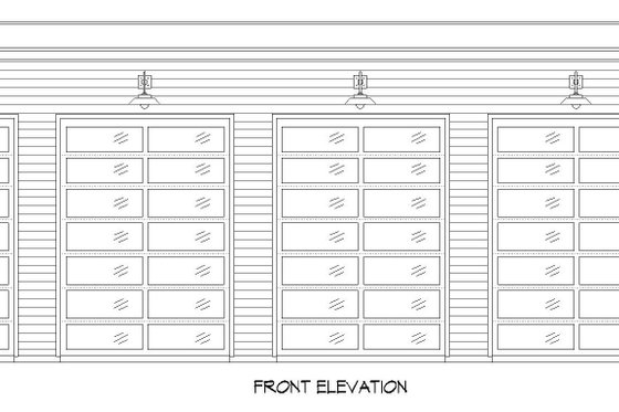 Exterior - Front Elevation 3 for Modern House Plan #932-748, 0.5 bath