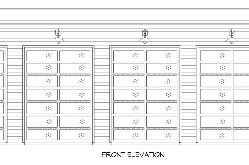 Dream House Plan - Exterior - Front Elevation 3 for Modern House Plan #932-748, 0.5 bath