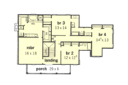 Southern Style House Plan - 4 Beds 3.5 Baths 3213 Sq/Ft Plan #16-228 