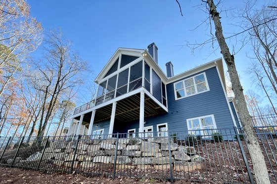 Exterior - Rear Elevation for Craftsman House Plan #437-114 - 4 bed, 4 bath