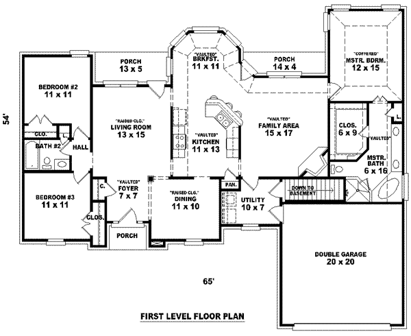 European Floor Plan - Main Floor Plan #81-943