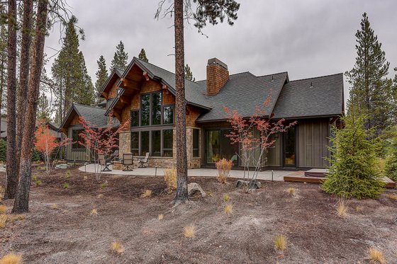 Exterior - Rear Elevation 1 for Craftsman House Plan #892-28 - 4 bed, 5.5 bath