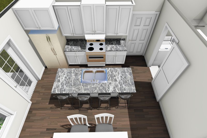 Architectural House Design - Interior - Kitchen 2 for Modern House Plan #513-2470 - 3 bed, 2 bath
