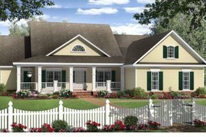 Country Exterior - Front Elevation Plan #21-304
