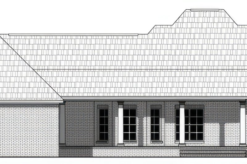 House Plan Design - Exterior - Rear Elevation for Traditional House Plan #21-582 - 3 bed, 2 bath
