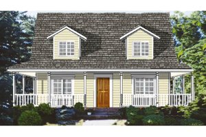 Country Exterior - Front Elevation Plan #3-284