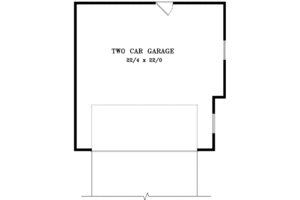 Floor Plan - Main Floor for Colonial House Plan #1-1210, 0 bath