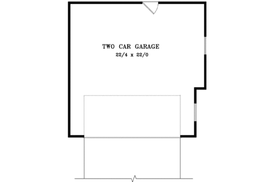 Floor Plan - Main Floor for Colonial House Plan #1-1210, 0 bath