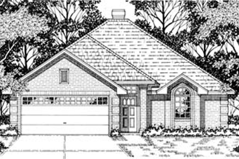 Traditional Style House Plan - 3 Beds 2 Baths 1398 Sq/Ft Plan #42-155