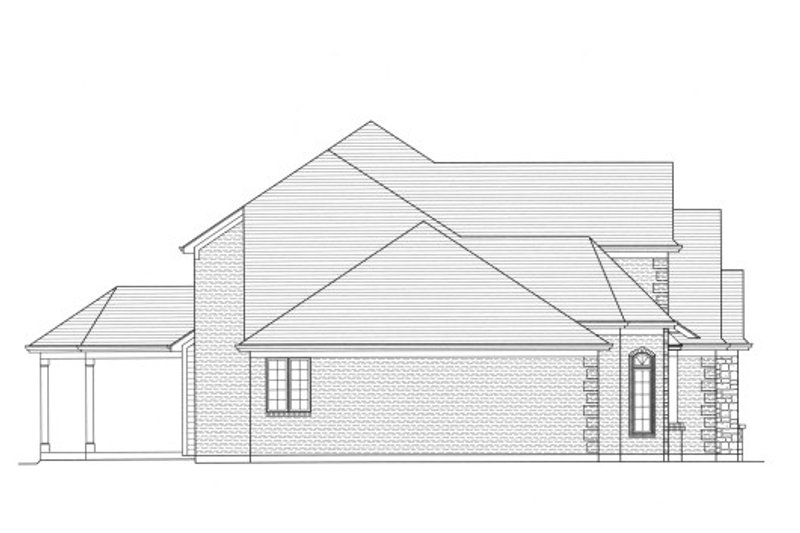House Blueprint - Exterior - Other Elevation 1 for Traditional House Plan #46-502 - 4 bed, 3.5 bath