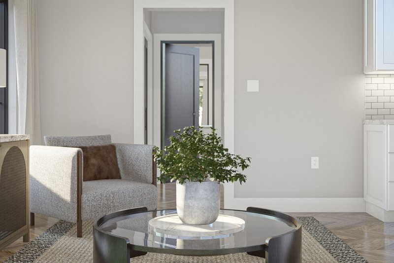 Dream House Plan - Interior - Family Room 2 for Modern House Plan #455-519 - 1 bed, 1 bath