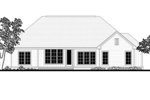 Exterior - Rear Elevation for Craftsman House Plan #430-159 - 3 bed, 2.5 bath
