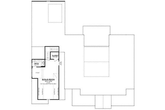 Floor Plan - Other Floor for Farmhouse House Plan #430-300 - 4 bed, 3.5 bath