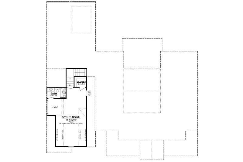 House Blueprint - Floor Plan - Other Floor for Farmhouse House Plan #430-300 - 4 bed, 3.5 bath