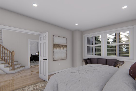 Interior - Master Bedroom 2 for Craftsman House Plan #1060-134 - 4 bed, 2.5 bath