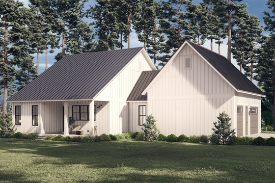 Exterior - Rear Elevation for Farmhouse House Plan #430-256 - 2 bed, 2 bath