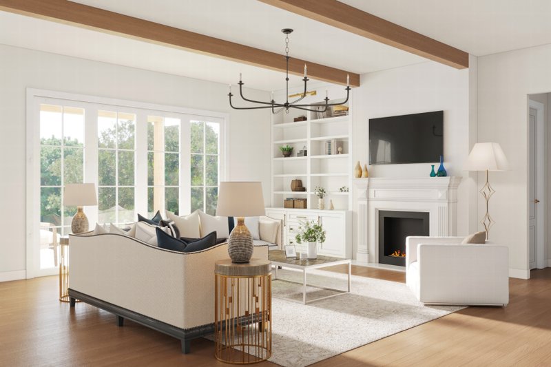 House Plan Design - Interior - Family Room for Farmhouse House Plan #1117-45 - 4 bed, 3 bath