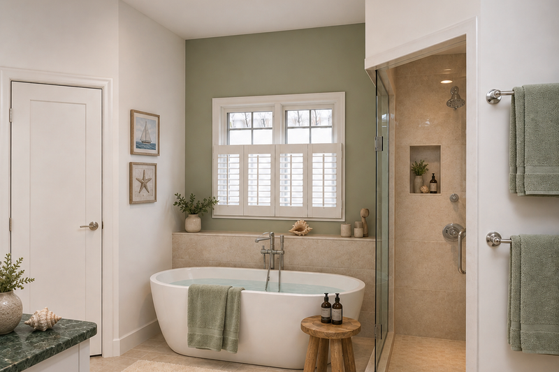 Home Plan - Interior - Master Bathroom for Country House Plan #928-47 - 4 bed, 2.5 bath