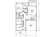 Ranch Style House Plan - 4 Beds 2 Baths 1500 Sq/Ft Plan #423-69 