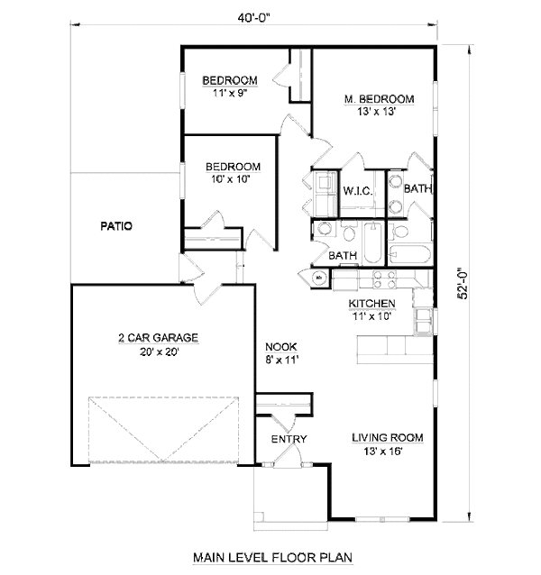 Traditional Floor Plan - Main Floor Plan #116-267