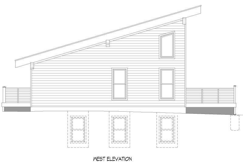Dream House Plan - Exterior - Rear Elevation for Country House Plan #932-380 - 1 bed, 1 bath