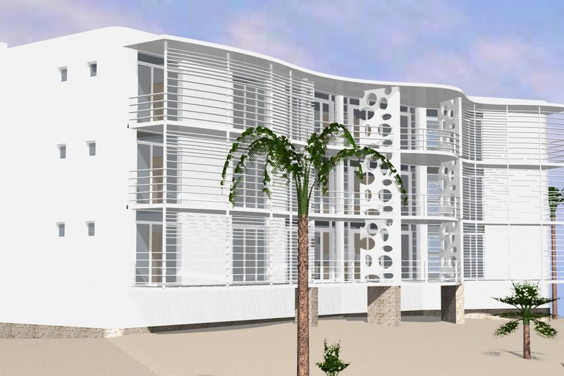 House Plan Design - Contemporary Exterior - Front Elevation Plan #535-18