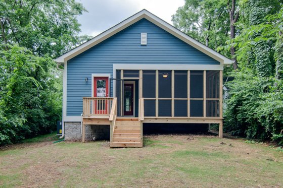 Exterior - Rear Elevation for Cottage House Plan #430-95 - 3 bed, 2 bath