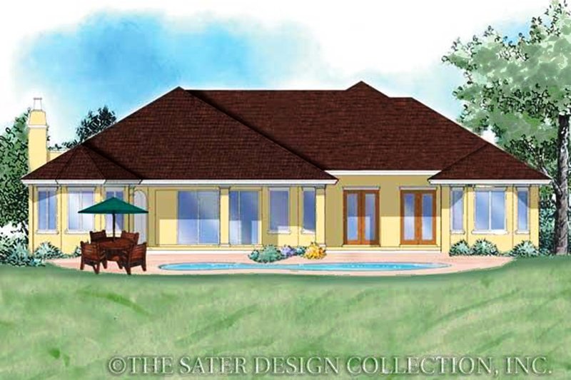 Home Plan - Exterior - Rear Elevation for Colonial House Plan #930-351 - 4 bed, 3.5 bath