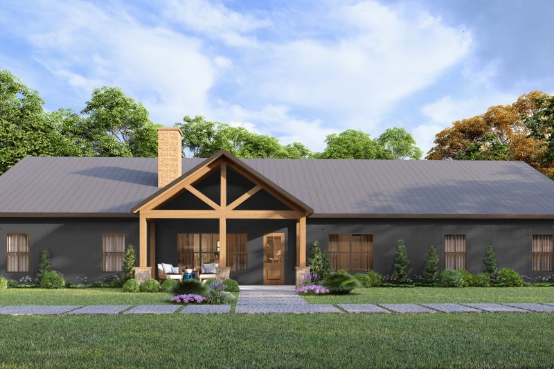 Dream House Plan - Barndominium Exterior - Front Elevation Plan #1117-6