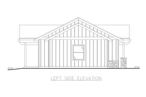 Exterior - Other Elevation for Farmhouse House Plan #117-986 - 1 bed, 2 bath