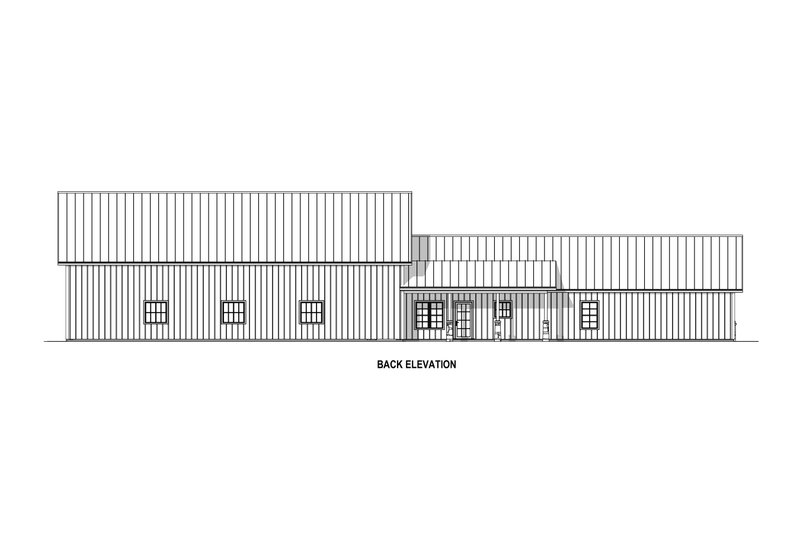 Dream House Plan - Exterior - Rear Elevation for Barndominium House Plan #1084-1 - 3 bed, 3 bath