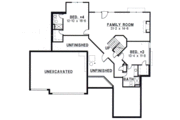 European Style House Plan - 4 Beds 4 Baths 2809 Sq/Ft Plan #67-347 