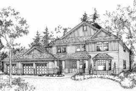 Exterior - Front Elevation for Traditional House Plan #78-102 - 4 bed, 2.5 bath