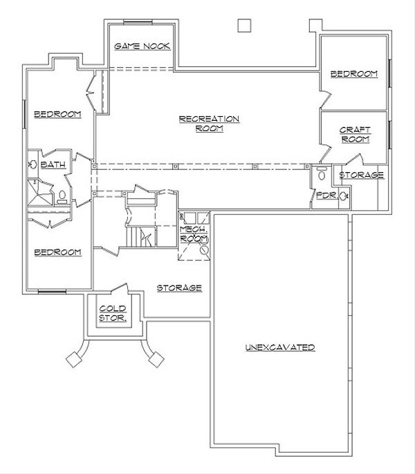European Floor Plan - Lower Floor Plan #5-467
