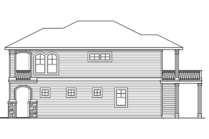 Home Plan - Exterior - Other Elevation 1 for Craftsman House Plan #124-619 - 3 bed, 3.5 bath