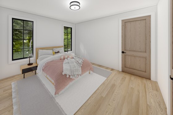 Interior - Bedroom 1 for Southern House Plan #1094-7 - 3 bed, 2 bath