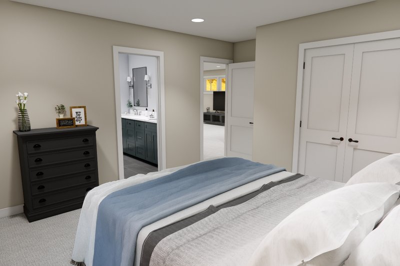 Architectural House Design - Interior - Bedroom 5 for Bungalow House Plan #51-1364 - 4 bed, 3.5 bath