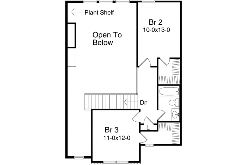 Home Plan - Floor Plan - Upper Floor for Traditional House Plan #22-423 - 3 bed, 2.5 bath