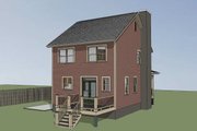 Country Style House Plan - 3 Beds 2.5 Baths 1280 Sq/Ft Plan #79-173 
