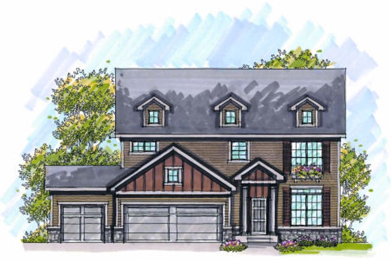 Dream House Plan - Country Exterior - Front Elevation Plan #70-989