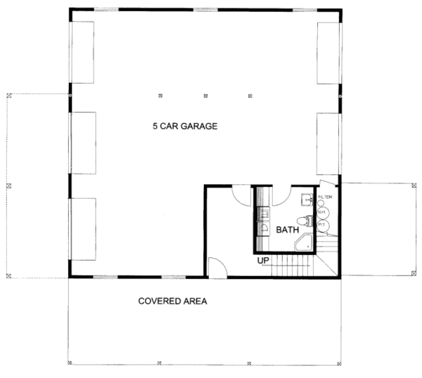Farmhouse Floor Plan - Main Floor Plan #117-796