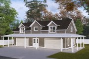 Traditional Style House Plan - 1 Beds 1.5 Baths 1425 Sq/Ft Plan #1060-297 