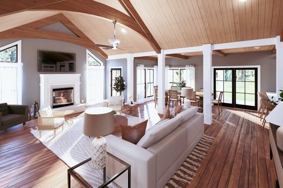 Interior - Family Room 2 for Craftsman House Plan #44-285 - 3 bed, 2.5 bath
