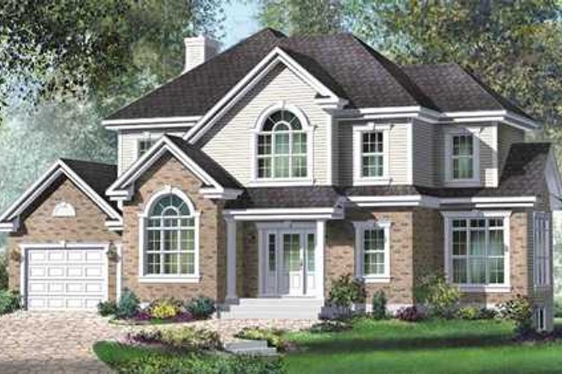 Dream House Plan - Farmhouse Exterior - Front Elevation Plan #25-4220