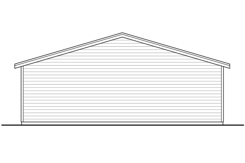 Architectural House Design - Exterior - Rear Elevation for Traditional House Plan #124-1099, 0 bath