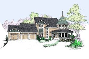 Traditional Exterior - Front Elevation Plan #60-253