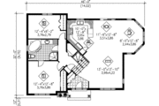 Traditional Style House Plan - 2 Beds 1 Baths 1220 Sq/Ft Plan #25-342 